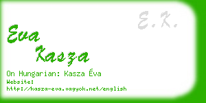 eva kasza business card
