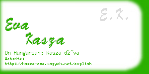 eva kasza business card